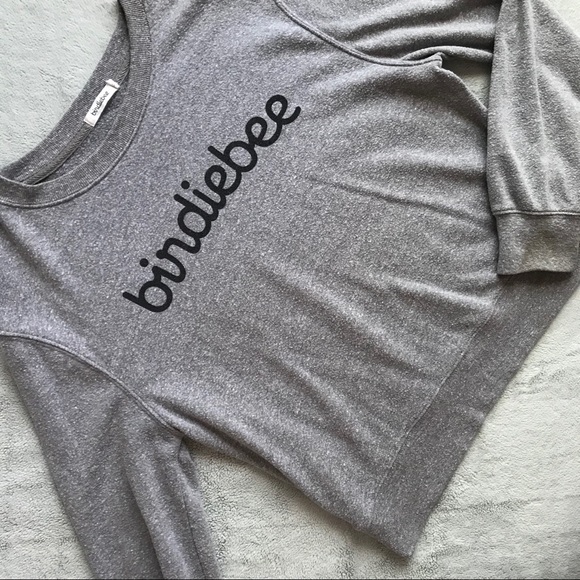 birdiebee Tops - Birdiebee Script Logo Pullover Sweatshirt Bellas S